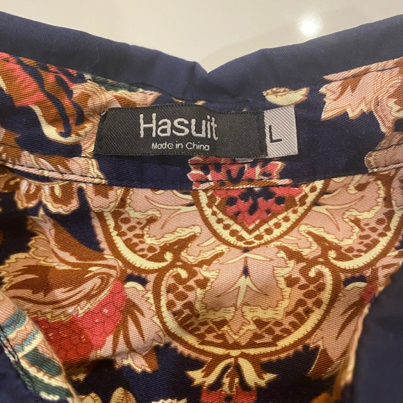 Men’s Button Floral Shirt L - Picture 2 of 4